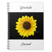 Sunflower Gratitude Journal Notizblock (Vorderseite)