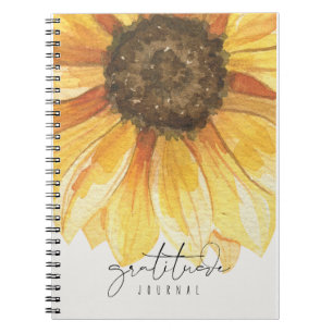 Sunflower Gratitude Journal Notizblock