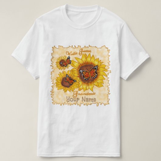 Sunflower Great Oma T-Shirt (Design vorne)
