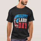 Sunflower Happy Labour Day Patriotic Labour Day Mä T-Shirt (Vorderseite)