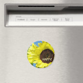 SUNFLOWER Happy! Magnete Gelbe Sun-Blume Magnet (In Situ (Geschirrspüler))