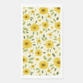 Sunflower Happy Pattern Serviette (Vorderseite)