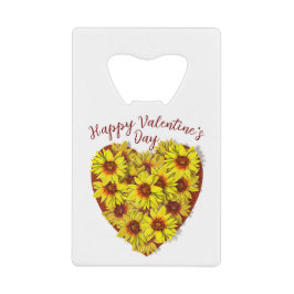 Sunflower Heart Bottle Opener Geldbeutel Flaschenöffner
