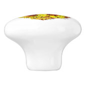 Sunflower Heart Ceramic Pull / Knob Keramikknauf (Seitenansicht)