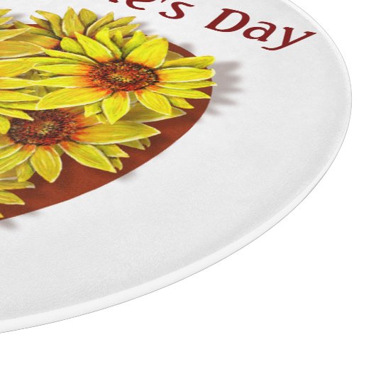 Sunflower Heart Cutting Board Schneidebrett (Ecke)