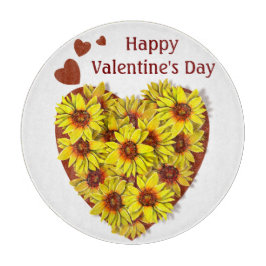 Sunflower Heart Cutting Board Schneidebrett