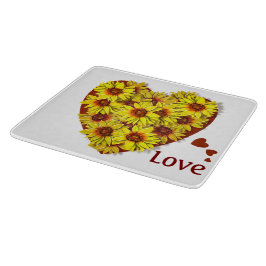 Sunflower Heart Cutting Board Schneidebrett