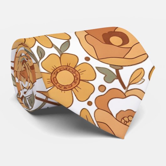 Sunflower Heart Krawatte (Gerollt)