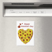 Sunflower Heart Magnet (In Situ (Geschirrspüler))