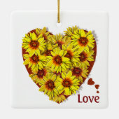 Sunflower Heart Ornament (Rückseite)