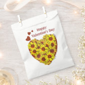 Sunflower Heart Party Favor Bags Geschenktütchen (Ausgeschnitten)