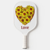 Sunflower Heart Pickleball Paddle (Rückseite)