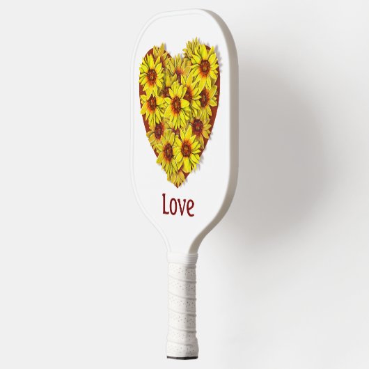 Sunflower Heart Pickleball Paddle (Links)