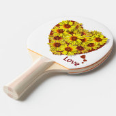 Sunflower Heart Ping Pong Paddle Tischtennis Schläger (Vorderseite)