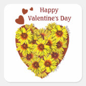 Sunflower Heart Sticker (Vorderseite)