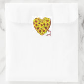 Sunflower Heart Sticker (Tasche)