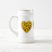Sunflower Hearts Stein Mug Bierglas (Links)