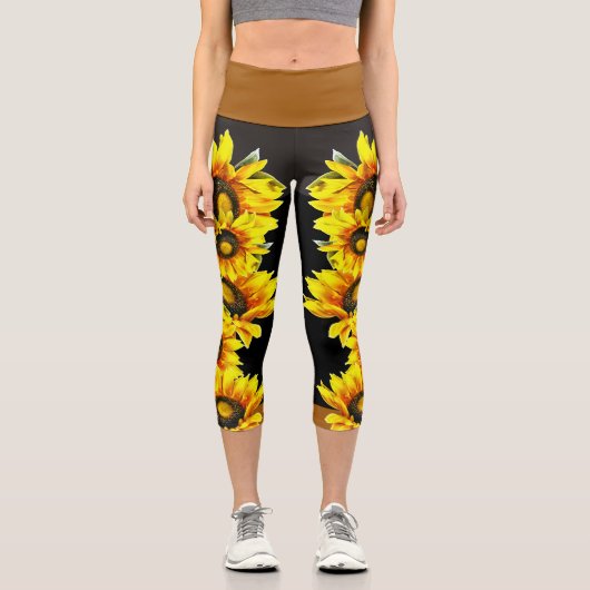 Sunflower High Waisted Capris (Vorderseite)