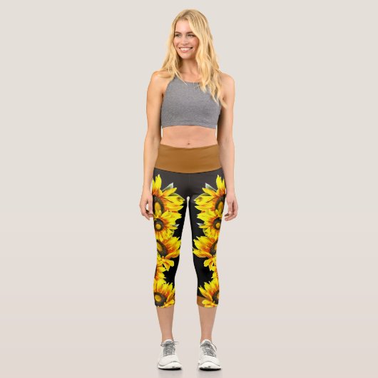 Sunflower High Waisted Capris (Vorderseite)