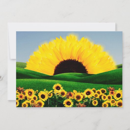 SUNFLOWER HILL EINLADUNG (Vorderseite)