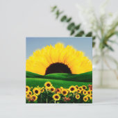 SUNFLOWER HILL FEIERTAGSKARTE (Stehend Vorderseite)