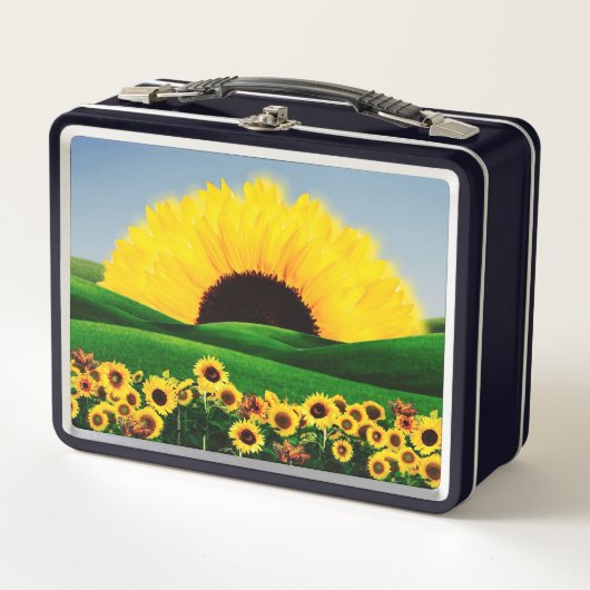 SUNFLOWER HILL METALL BROTDOSE (Vorderseite)