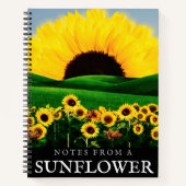 SUNFLOWER HILL NOTIZBLOCK (Vorderseite)