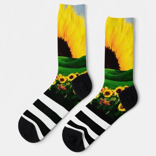 SUNFLOWER HILL SOCKEN (Linkes Detail)