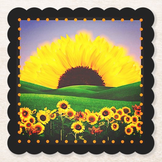 SUNFLOWER HILL UNTERSETZER (Vorderseite)