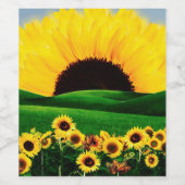 SUNFLOWER HILL WEINETIKETT (Einzelnes Label)