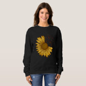 Sunflower Hope Positive Music Flowers Sunflowers Sweatshirt (Vorne ganz)