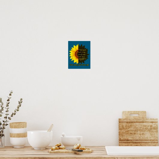 Sunflower Hope  Poster (Küche)