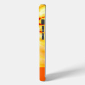 SUNFLOWER INSPIRIERTE FARBORANGE-GEFÄRBTE KRAWATTE Case-Mate iPhone HÜLLE (Rückseite / Links)