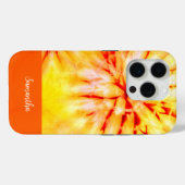 SUNFLOWER INSPIRIERTE FARBORANGE-GEFÄRBTE KRAWATTE Case-Mate iPhone HÜLLE (Rückseite (Horizontal))