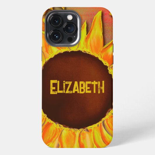 "Sunflower" Inspirivity iPhone Case Hülle (Rückseite)