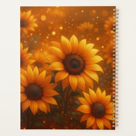 Sunflower Journal Planer (Rückseite)