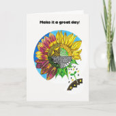 Sunflower Joy Karte (Vorderseite)