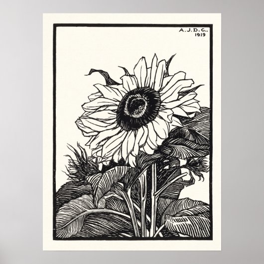 Sunflower Julie De Graag Vintag Poster (Vorne)