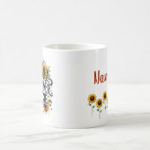 Sunflower Junkie Personalisiert Kaffeetasse (Mittel)