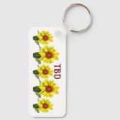 Sunflower Keychain Schlüsselanhänger (Rückseite)