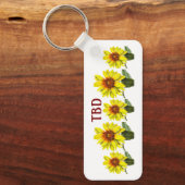 Sunflower Keychain Schlüsselanhänger (Vorderseite)