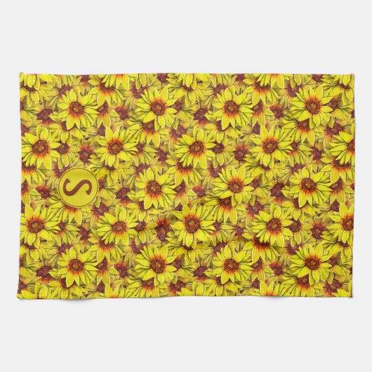 Sunflower Kitchen Towel Geschirrtuch (Horizontal)