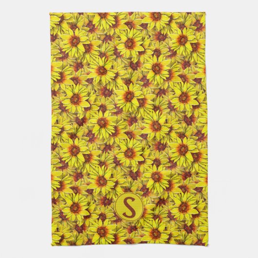 Sunflower Kitchen Towel Geschirrtuch (Vertikal)