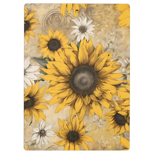 Sunflower Klemmbrett (Rückseite)