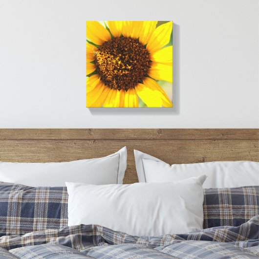 Sunflower Leinwanddruck (Insitu (Schlafzimmer))