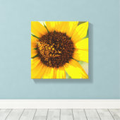 Sunflower Leinwanddruck (Insitu (Holzboden))