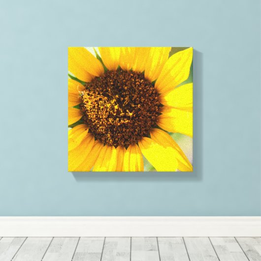 Sunflower Leinwanddruck (Insitu (Holzboden))