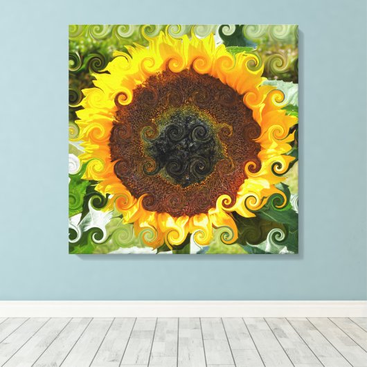 SUNFLOWER LEINWANDDRUCK (Insitu (Holzboden))