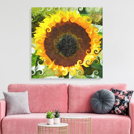 SUNFLOWER LEINWANDDRUCK (Insitu (Wohnzimmer))