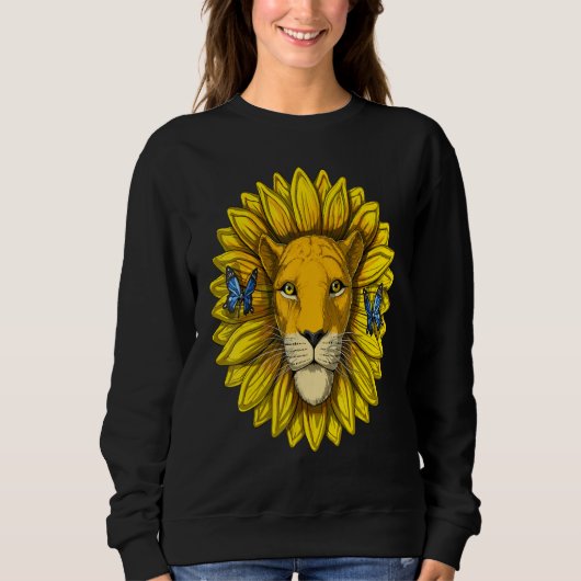Sunflower Lion  I'm A Child Of God Sweatshirt (Vorderseite)